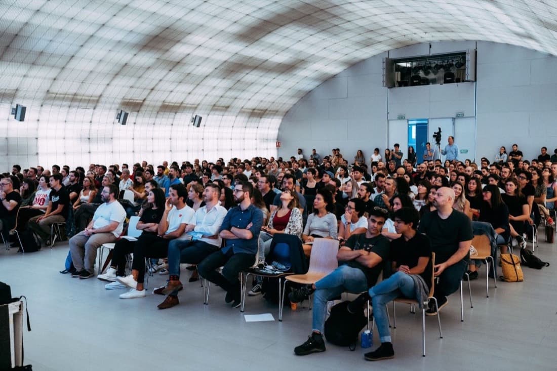 The audience at a design systems conference